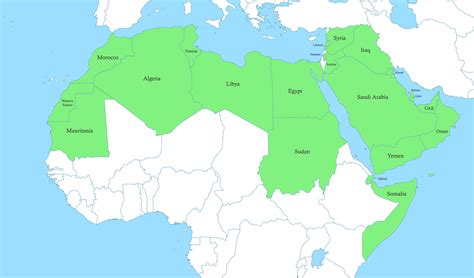 Arab Countries Map Color | The Best Porn Website