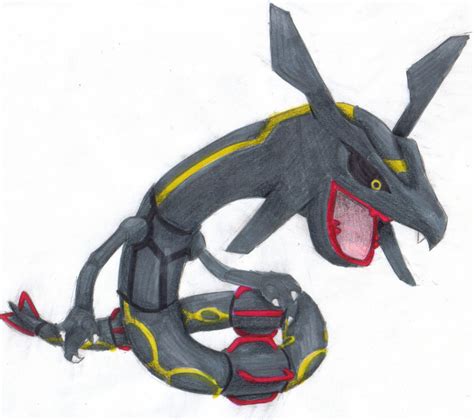 Shiny Rayquaza Drawing by Blair3232 on DeviantArt