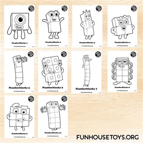 FUN HOUSE TOYS | Numberblocks | Free preschool printables, Printables ...