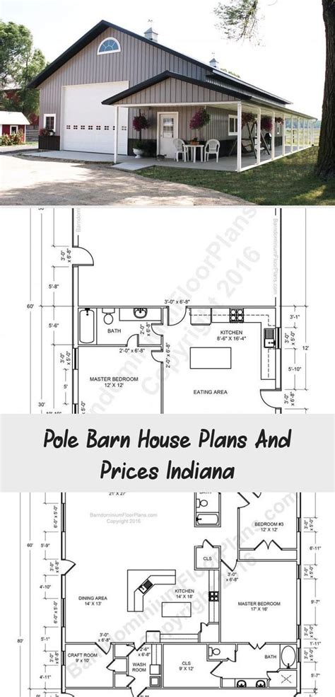 Pole Barn House Plans and Prices Indiana #TinyHousePlansNarrow # ...