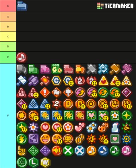 Paper Mario TTYD Badges Tier List (Community Rankings) - TierMaker