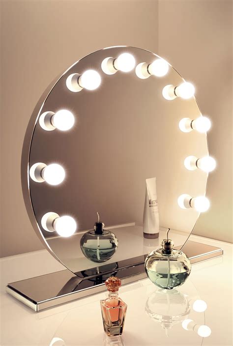 Mirror Finish Hollywood Makeup Mirror with Dimmable lamps k251 | eBay