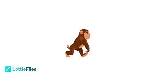 Walking monkey on LottieFiles. Free Lottie Animation