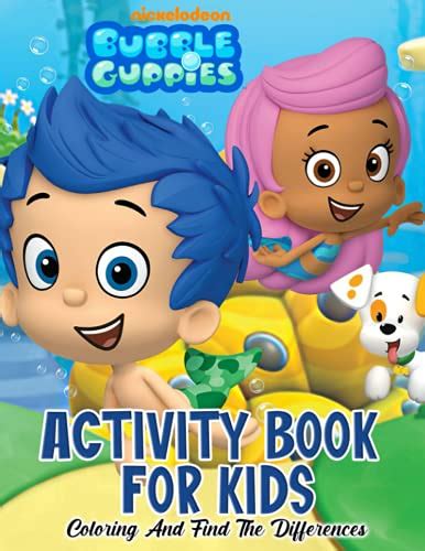 Bubble Guppies Activity Book For Kids: Coloring and Find The ...