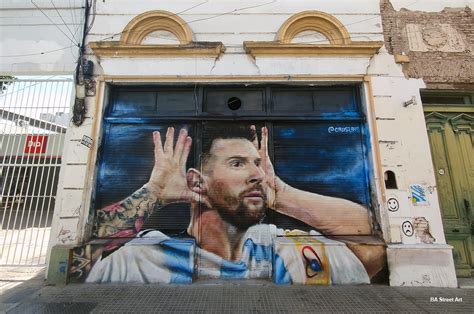 New Leo Messi mural in Buenos Aires by Causi Art | BA Street Art