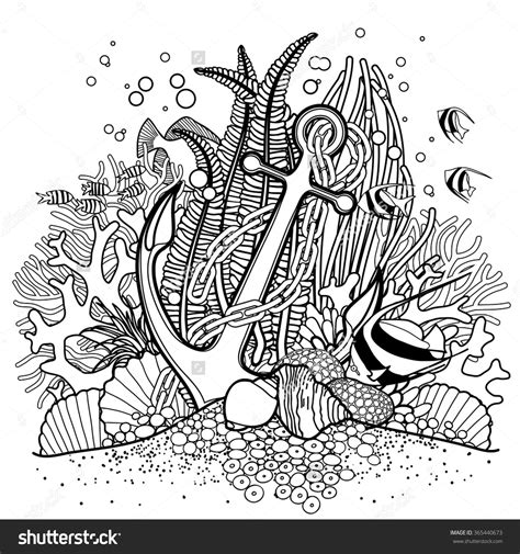 Image result for seaweed outline | Coral reef drawing, Ocean coloring ...