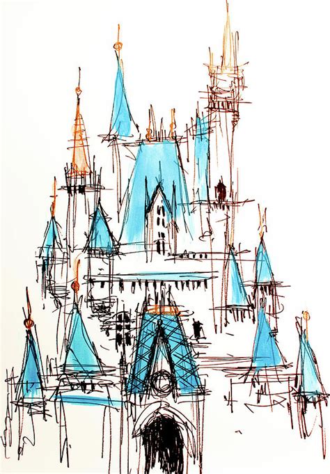 How To Draw A Disney Castle