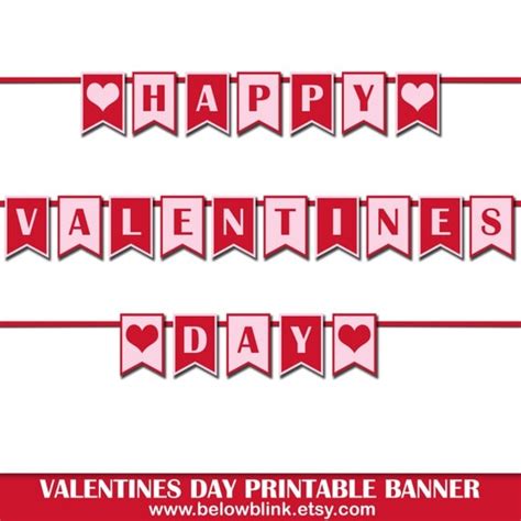 Happy Valentines Day Banner Printable - Printable Word Searches