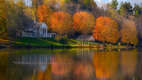 Autumn Lake Desktop Wallpaper - WallpaperSafari