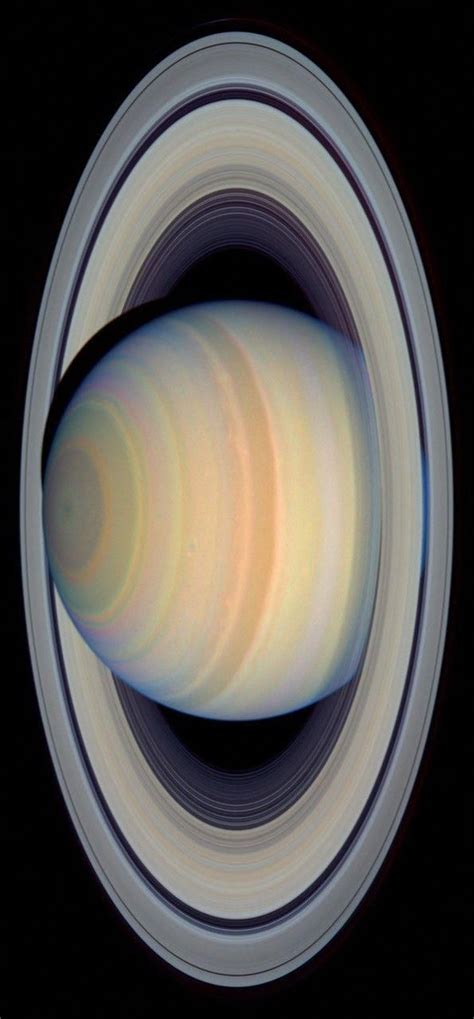 Saturn ‘s Rings in Visible Light, image from NASA Hubble. | Space ...