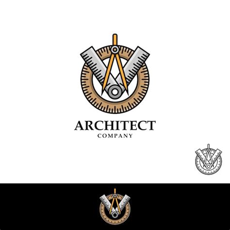 Architect logo vector illustration Vector | Premium Download