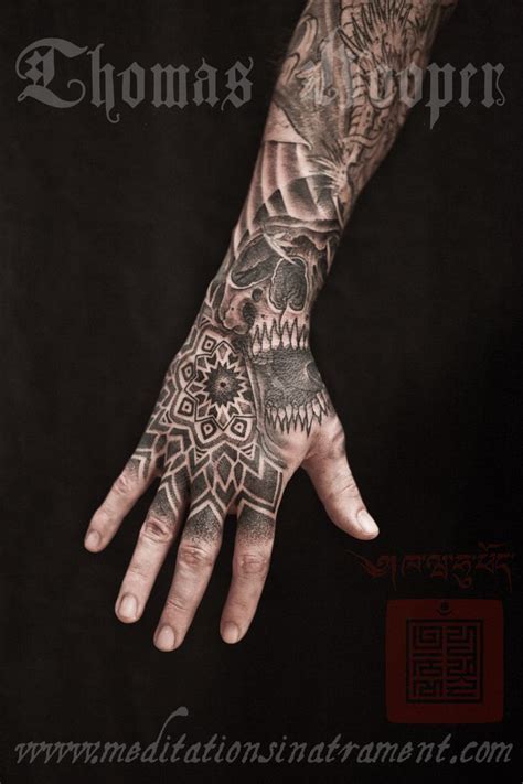 hand tattoos | Freaky hand tattoo mandalas from New York City! | Hand ...