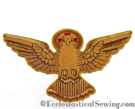 Quick Sewing Tip: Add Goldwork Dove Appliques to Red Stoles for ...