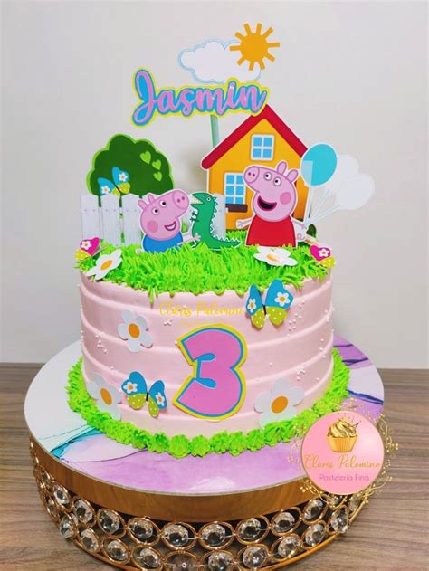 Cake Peppa pig 🐷🌺 | Pasteles de peppa, Tortas de peppa, Tartas de peppa pig