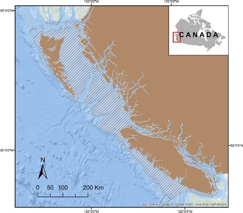 The Canadian Pacific Ocean where depth | Download Scientific Diagram