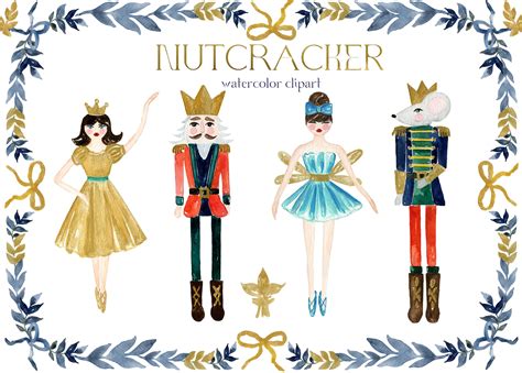 Nutcracker Clipart. Christmas ballet | Pre-Designed Photoshop Graphics ...