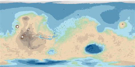 Topographic Map of Mars : r/imaginarymaps