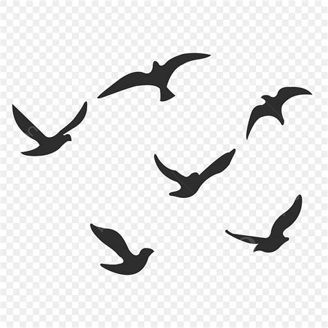 Birds Flying Silhouette PNG Transparent, Flying Bird Silhouette, Flight ...