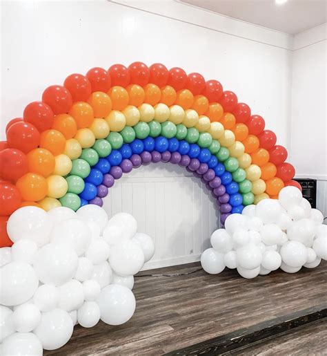 Rainbow balloon arch large | Balloon Delivery Melbourne