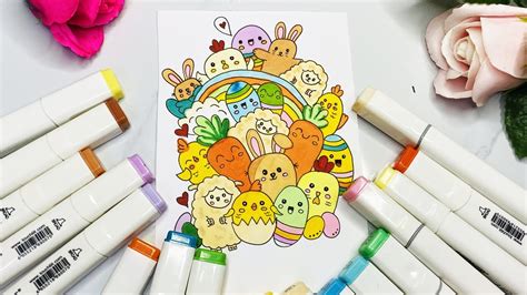 Doodle Color Art 2021 | How To Color Doodles | Easy Doodles for ...