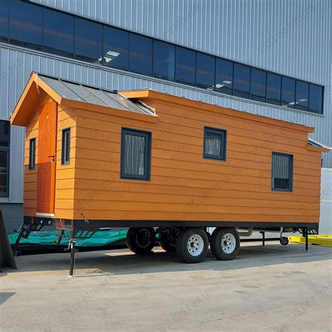 Custom GS-TY05 Luxury Wooden Home Tiny Prefab House On Wheels ...