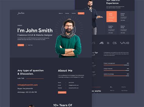 Portfolio Personal Website by Rakib Kowshar on Dribbble