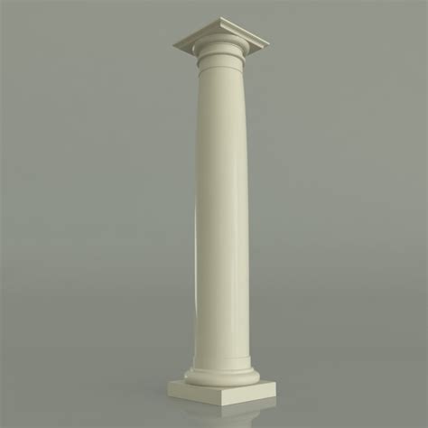 3d tuscan column model