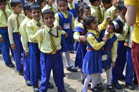 Children at our partner school sporting their fabulous school uniforms ...