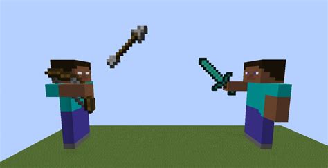 Giant Steve vs. Herobrine Statue Minecraft Map