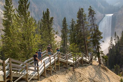 Three Waterfalls of the Grand Canyon of Yellowstone and Uncle Tom's ...