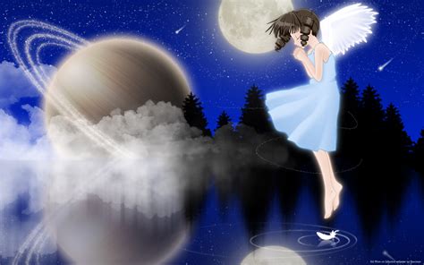 Anime Full Moon Wallpaper - WallpaperSafari