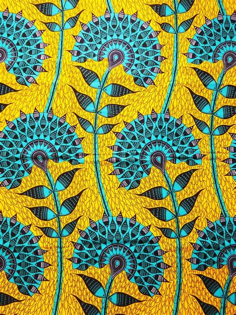 Ankara African Fabric Yellow Green African Wax Print Fabric by | Etsy ...