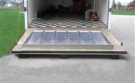 Pit Pal 700 Trailer Door Extension Ramp 72"W x 60"L Aluminum