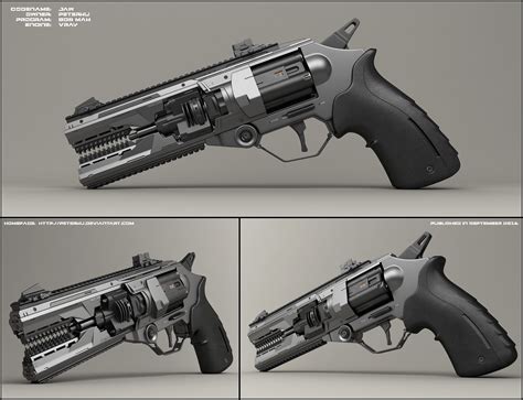 Jaw - concept of sci fi handgun by peterku on DeviantArt