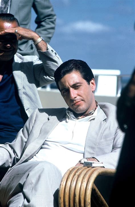 Al Pacino — Al Pacino behind the scenes of The Godfather...