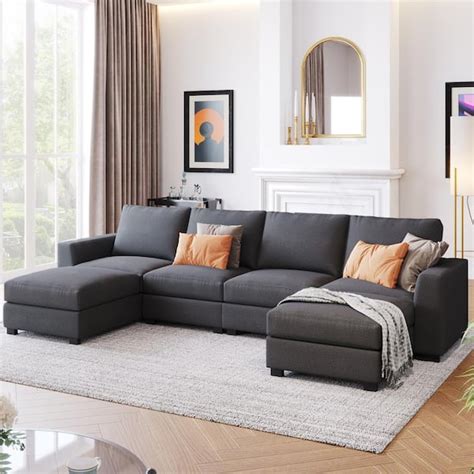 Modern Living Room With Sectional Sofa | Baci Living Room