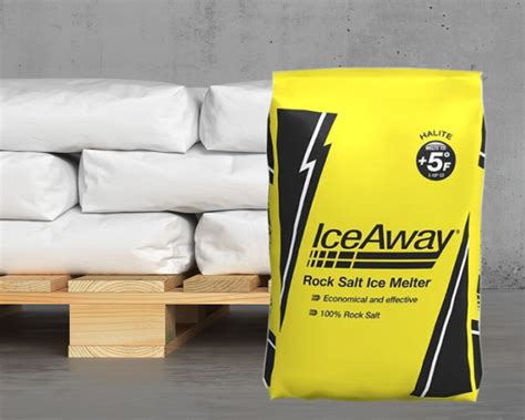 Ice Away Rock Salt - 1 Pallet of 49 bags for sale | Ninja De-Icer