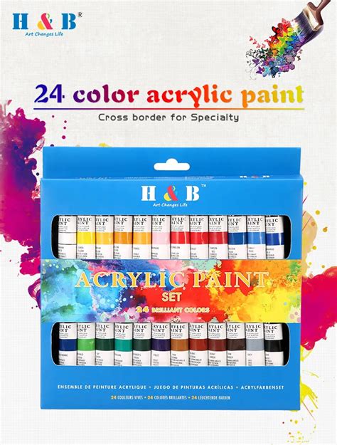 24colors Art Acrylic Paint Tubes Set For Kids - Buy Acrylic Paint Set ...