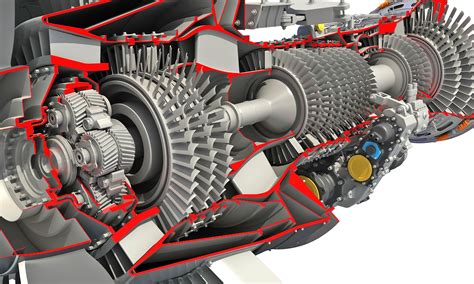 Cutaway GTF Turbofan Engine | Turbofan engine, Jet engine, Mechanical ...