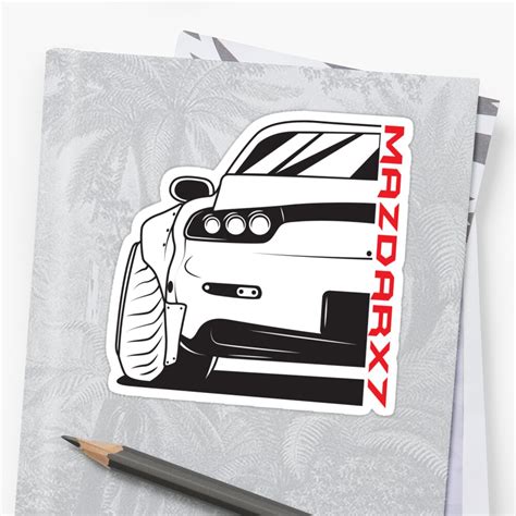 "Mazda Rx7" Sticker by cungtudaeast | Redbubble