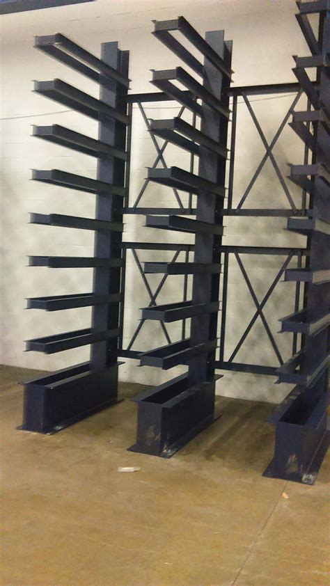 Used Cantilever Rack System-8 Arm Levels 48”O.C. - Cantilever Racks