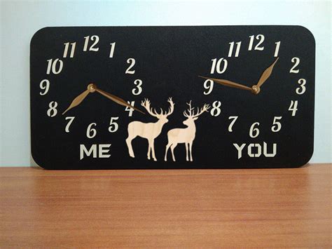 Dual Time Zone Clock, City/state/country Sign, Family Multiple Timezone ...