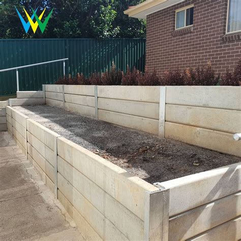 Concrete Sleepers, by #wollondillygroup | Landscaping retaining walls ...