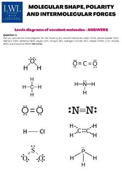 Molecular shape, Polarity, Intermolecular forces and Physical ...