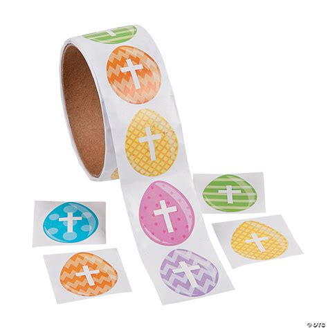 Easter Egg Cross Stickers | Oriental Trading