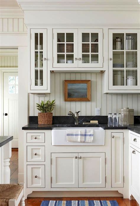 Country White Kitchen Cabinets - Image to u