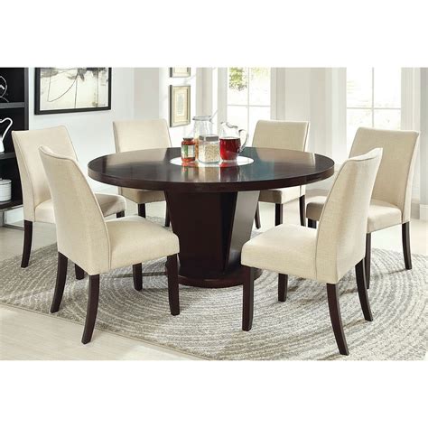 Round Dining Room Tables Sets : Artesia Round Dining Table By Acme ...