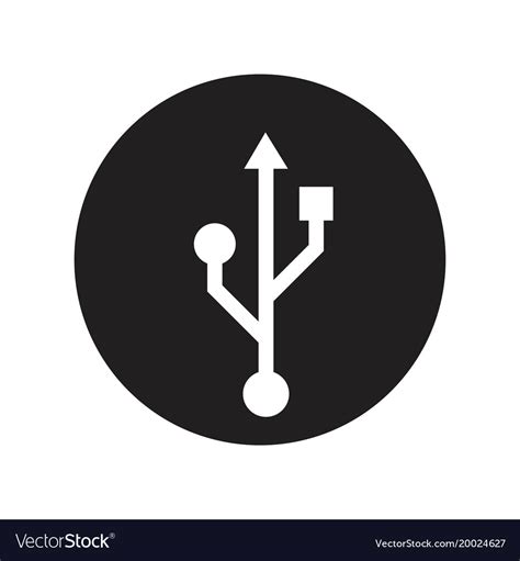 Usb icon Royalty Free Vector Image - VectorStock