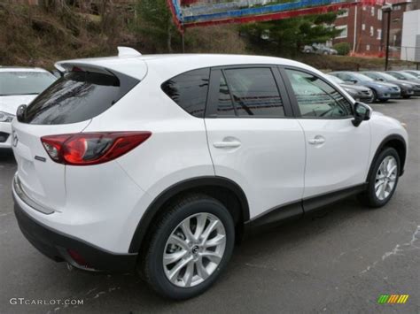 Crystal White Pearl Mica 2014 Mazda CX-5 Grand Touring AWD Exterior ...