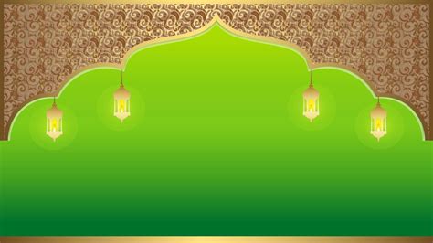 islamic background green, Green islamic background banner Powerpoint ...